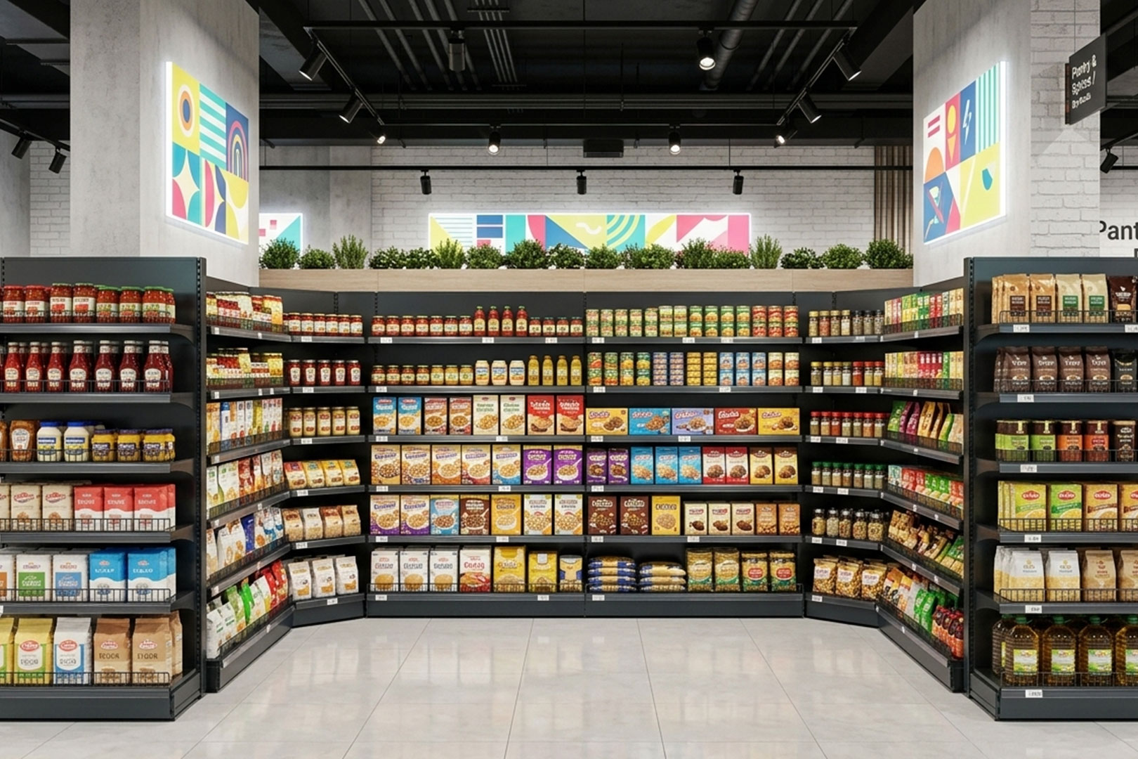 Wall-mounted internal corner shelving unit with shelves Wall-mounted internal corner shelving unit with shelves