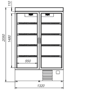 Szafy chłodnicze A1SG 065 MT/HT 2HD 210-D1000 A-132