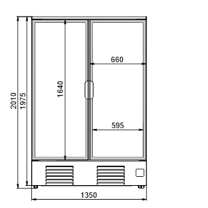 Refrigerated cabinets Kansas A1SG 076 HT 2HD 200-D1000-135