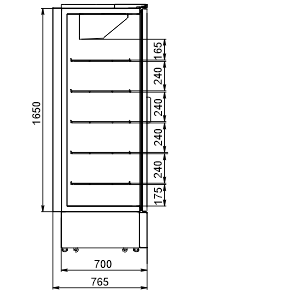 Szafy chłodnicze Kansas A1SG 076 HT 3HD 200-D1650-200