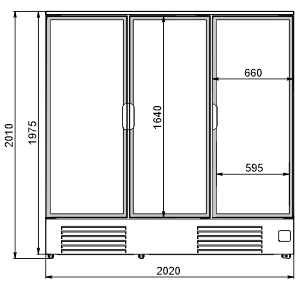 Szafy chłodnicze Kansas A1SG 076 HT 3HD 200-D1650-200