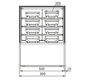 Confectionery counters Dakota AС 081 patisserie 2 OSP 130-DLA