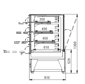 Lady cukiernicze Dakota AС 081 patisserie OSPD 130-DLA