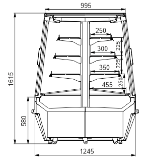 Promotional merchandiser Indiana vision AI 125 MT D 160-DLA (option) Promotional merchandiser Indiana vision AI 125 MT D 160-DLA (option)