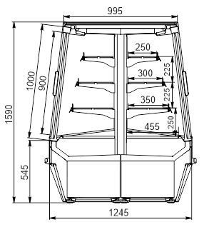 Promotional merchandiser Indiana vision AI 125 MT D 160-DLA Promotional merchandiser Indiana vision AI 125 MT D 160-DLA