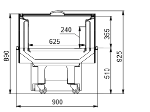 Promotional merchandiser Virginia AC 100 deli self 086-DLA (option)