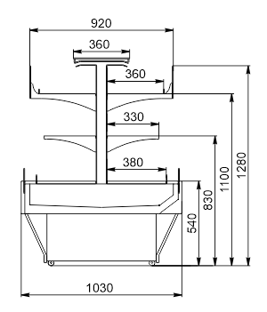 Promotional merchandiser Virginia AC 103 deli self 128-DLA