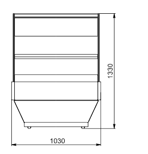 Promotional merchandiser Virginia AC 103 deli self 128-DLA-TL