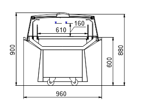 Promotional merchandiser Virginia AK 100 deli self 083-DLA (option)