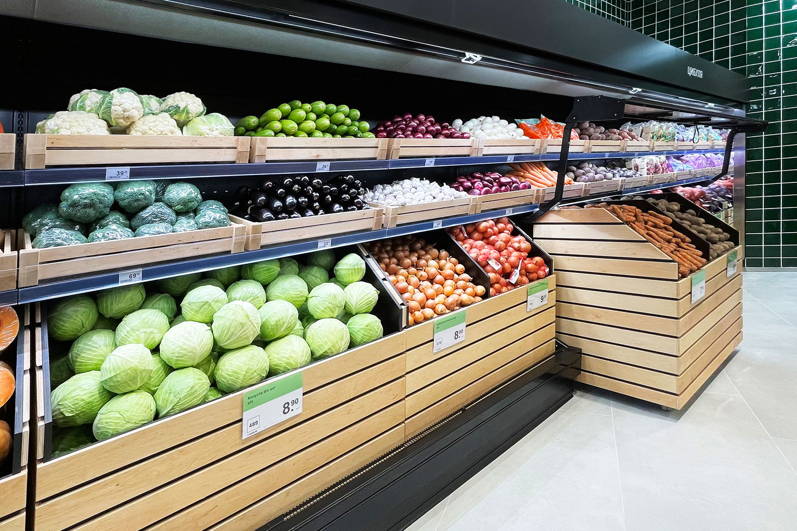 Refrigerated multideck cabinets Louisiana roll-in MV 115 MT O, supermarket Klass