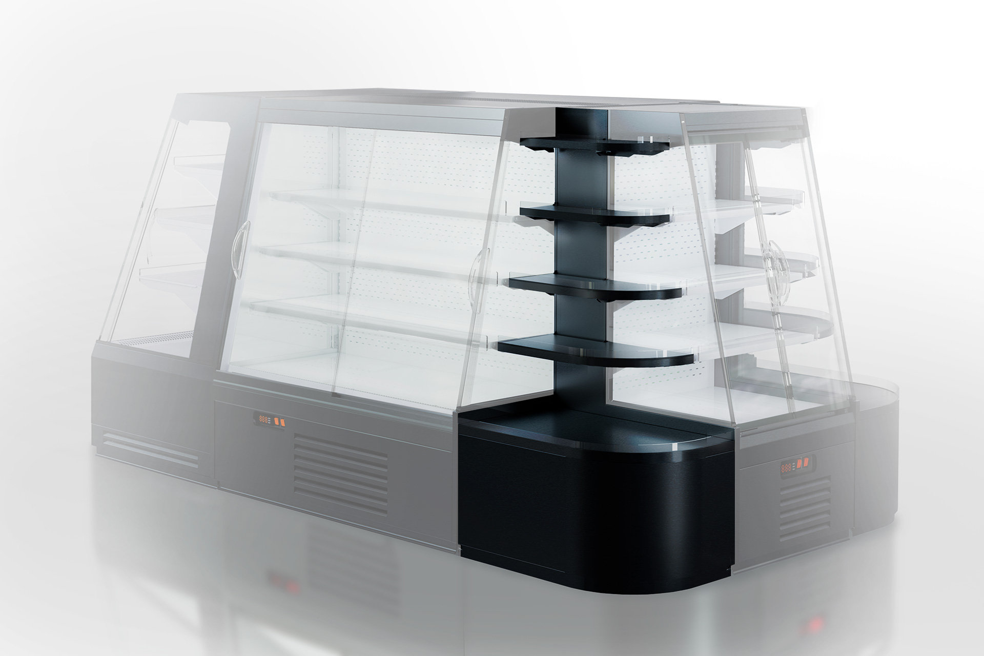 Semi-vertical cabinetsа Indiana eco cube 2 NSV 070 O 140-ES-90