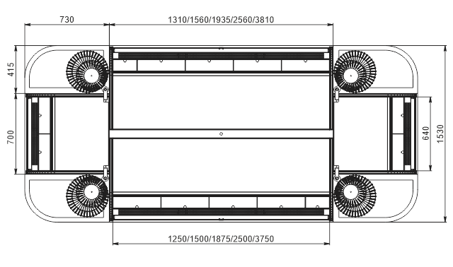 Semi-vertical cabinets  Indiana eco ASV 070 MT O 130-DLM