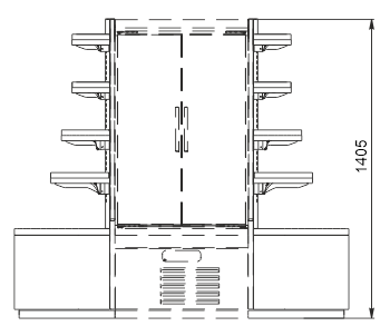 Semi-vertical cabinets Indiana eco cube 2 NSV 070 O 140-ES-90 Semi-vertical cabinets Indiana eco cube NSV 070 O 140-ES-90