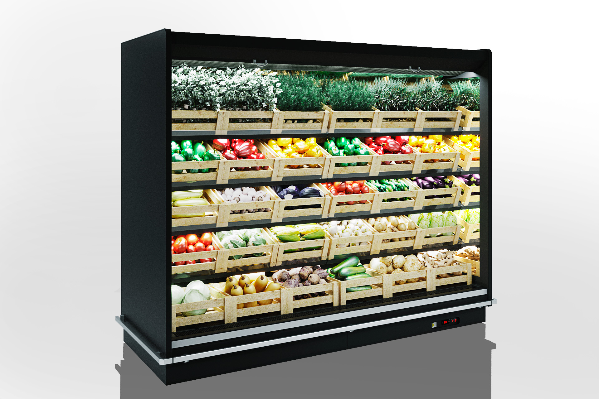 Refrigerated multideck cabinets Louisiana 5 FV MV 95 VF О 210-DLM