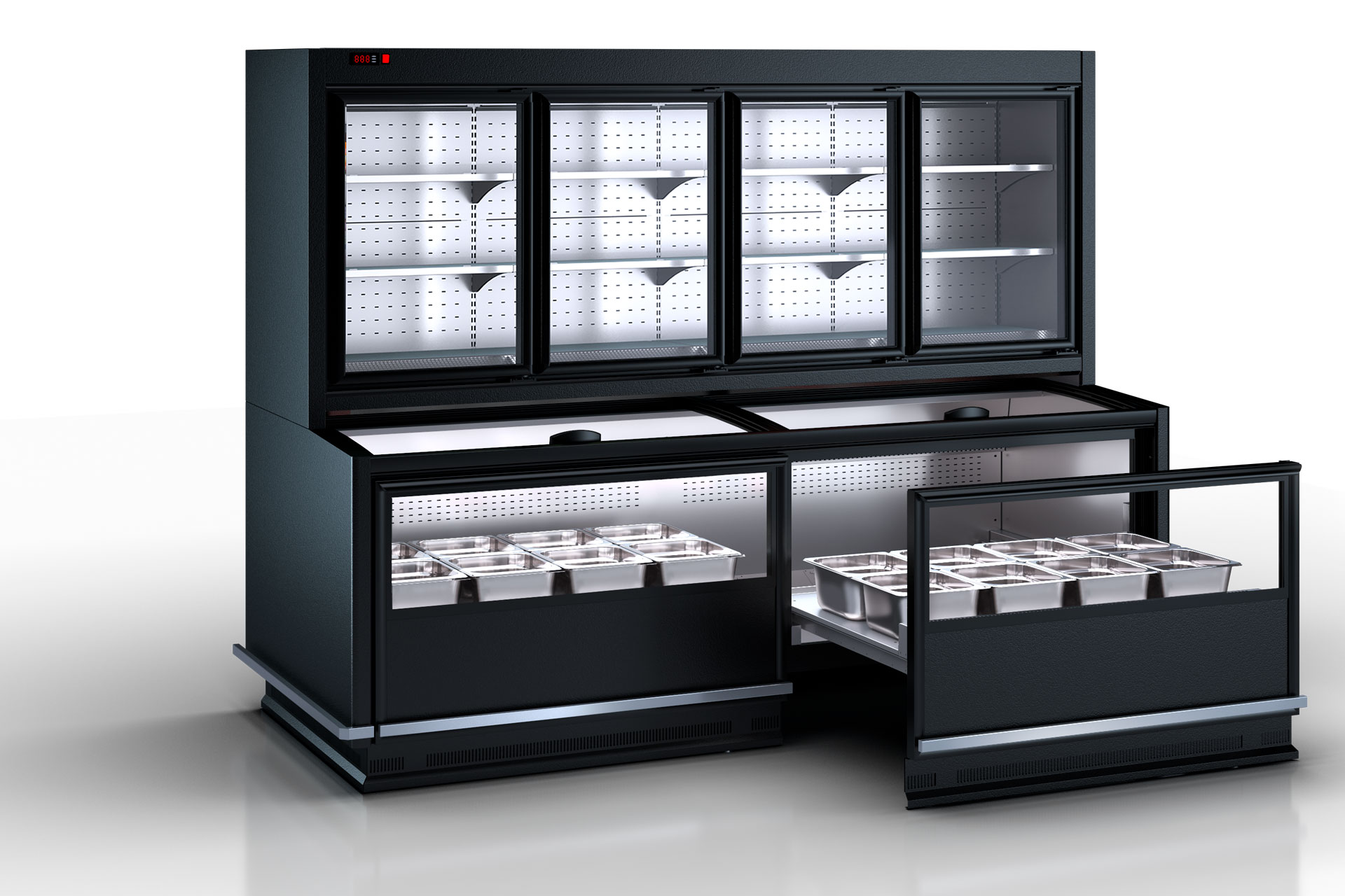 Combined refrigerated cabinets Alaska combi MHV 110 MT D/C 200-DLM