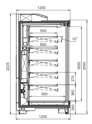 Multideck cabinets Louisiana MV 115 MT D 210-DLA