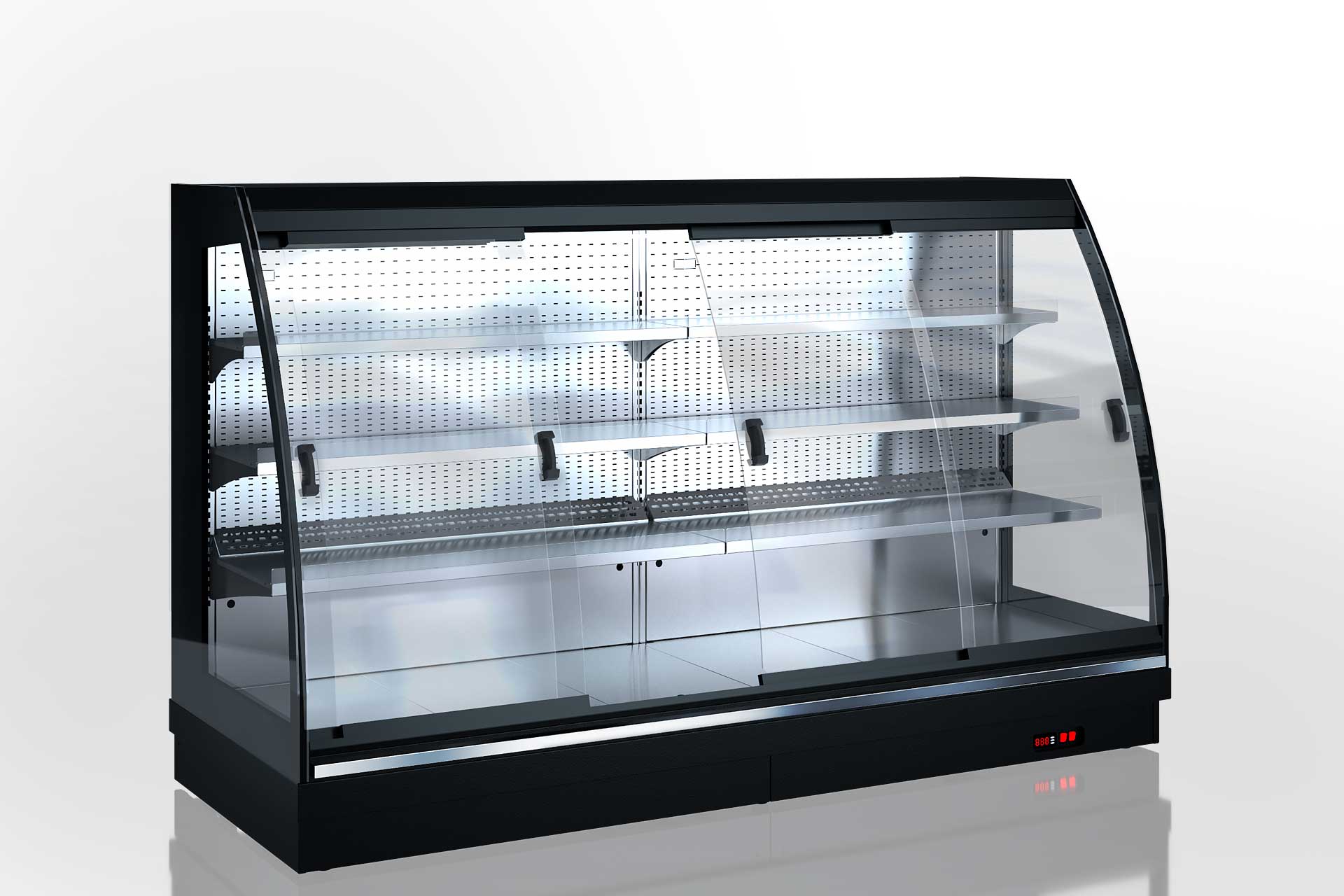 Refrigerated semi-vertical cabinets Louisiana eco MSV 095 MT D 160-DLM (radial slide-doors Valentini)