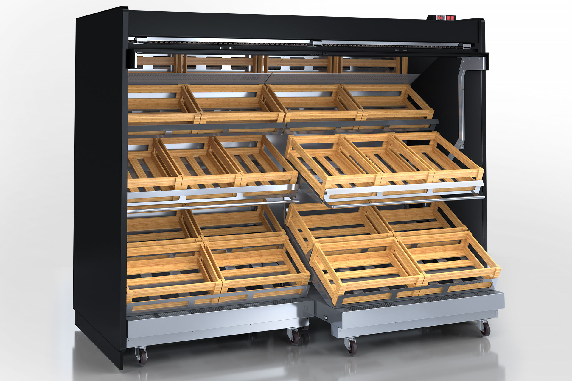 Multideck cabinets Louisiana roll-in VF MV 115 MT O 210-DLM (option)