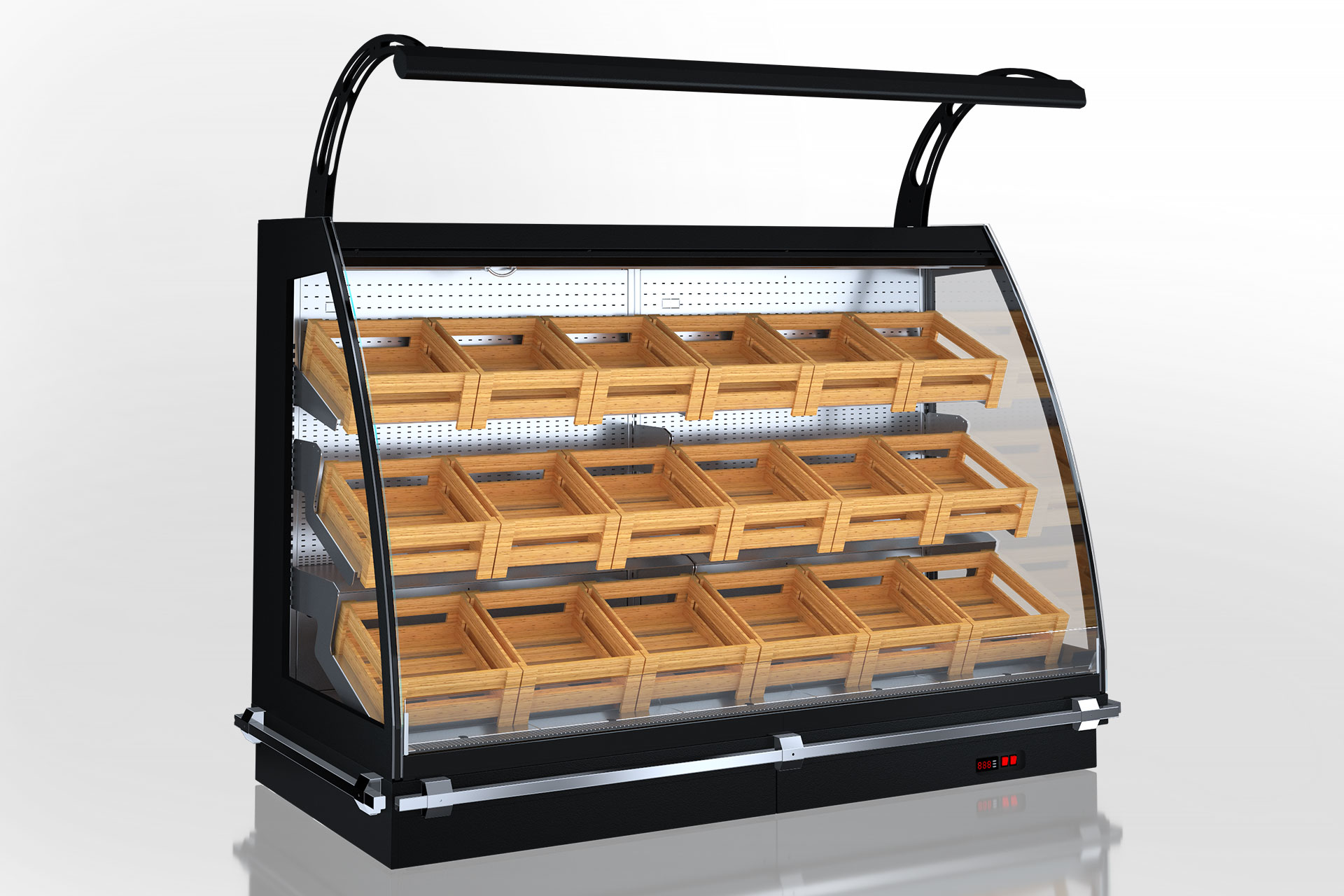 Refrigerated semi-vertical cabinets Louisiana eco MSV 105 VF O 160-DLM