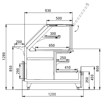 Refrigerated counters Missouri MC 120 combi PSPD/self 130-DBM
