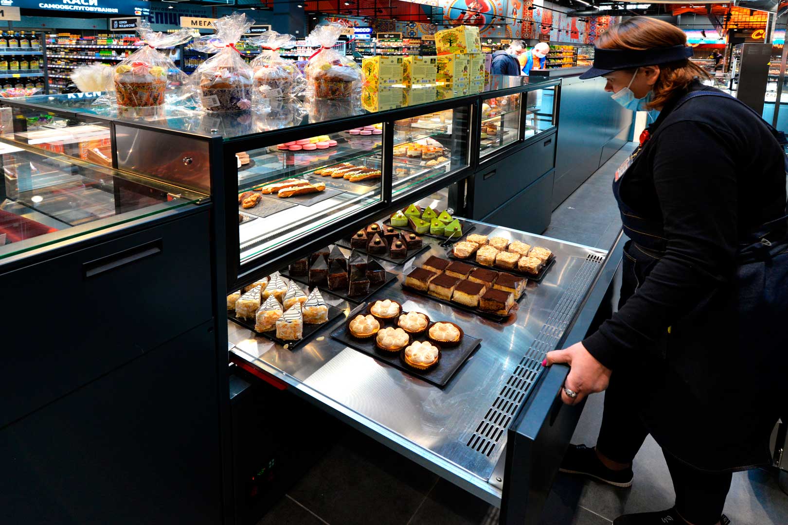 Counter for confectionery products Missouri MC 120 patisserie PS/OS M, supermarket "Epicentr" Kiev