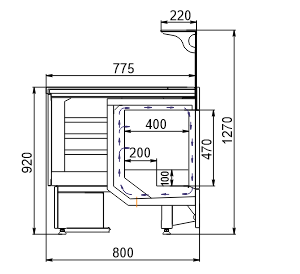 Refrigerated counters Missouri MC 100 grill combi 2 L 130-DLA