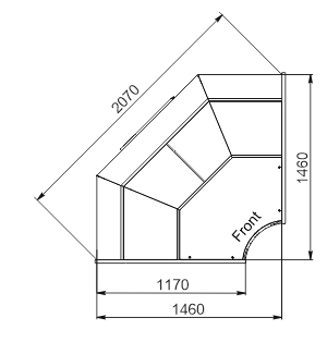 Refrigerated counters Missouri АC 120 deli PS 130-DBА-IR90