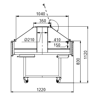 Neutral counter Virginia NI 122 bakery self 112