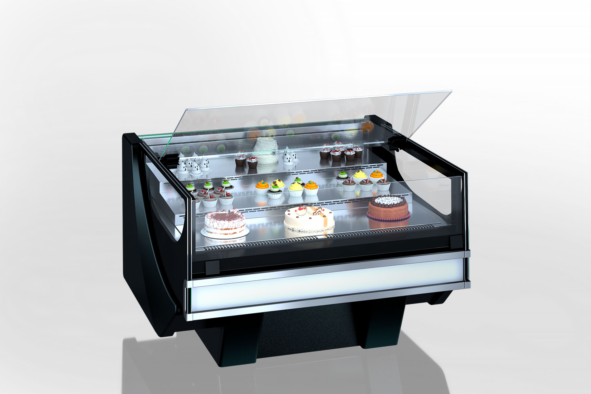 Refrigerated counters Missouri cold diamond MC 126 chocolate self 084-DLM/DLA