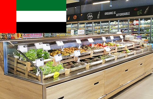 UAE organic foods in Hitline refrigeration units