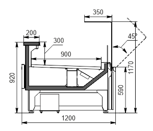Refrigerated counters Missouri AC 120 deli OS 120-DBA