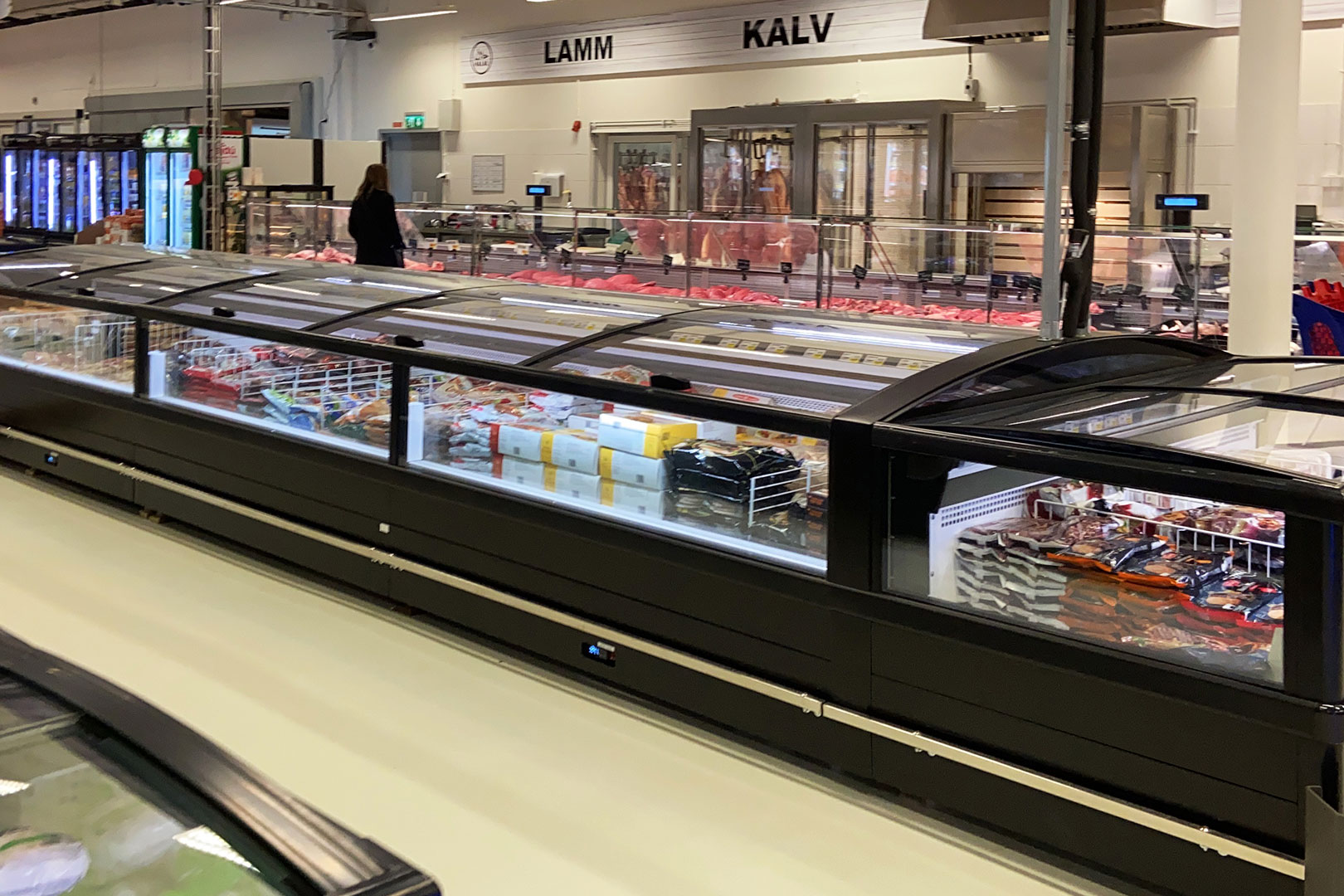 Frozen foods units Alaska DE MH 200 LT O/C M, supermarket (Sweden)