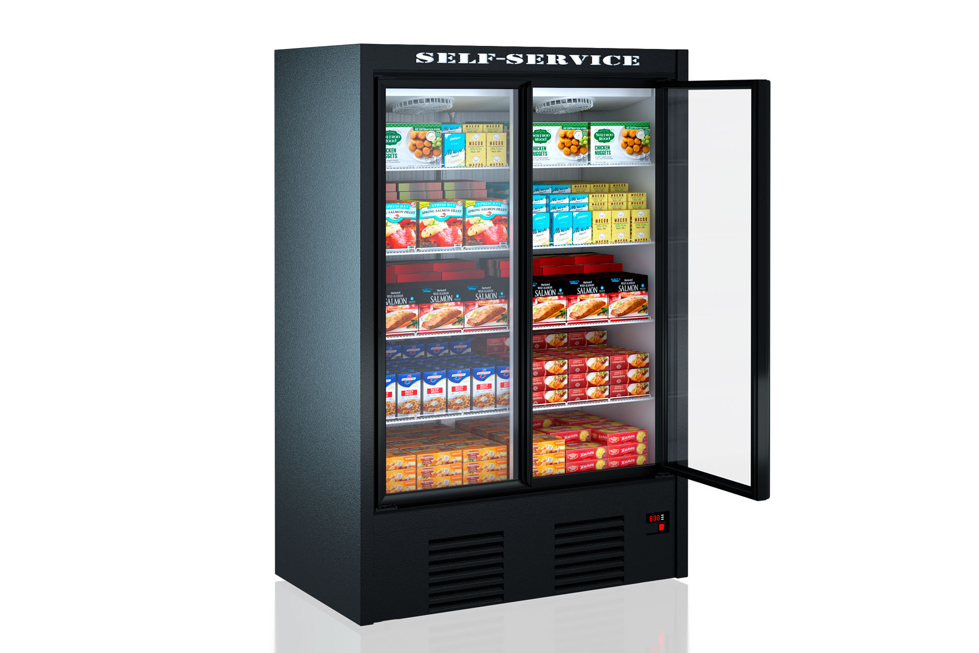 Refrigerated cabinets Kansas A2 SG 080 LT 2HD 205-D1200A-137