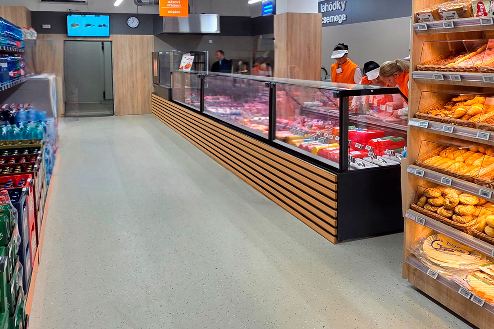 Refrigerated counters Мissouri MС 120 deli PS 130-DBM, convenience store Coop, Slovakia Refrigerated counters Мissouri MС 120 deli PS 130-DBM, convenience store Coop, Slovakia