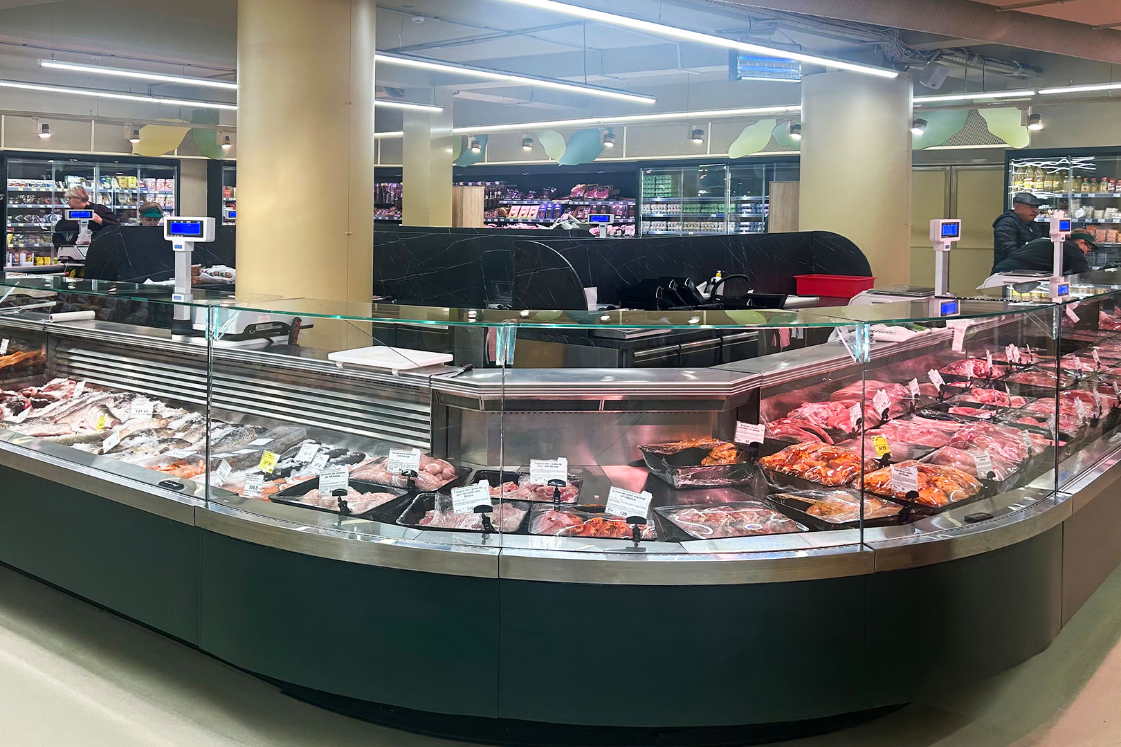 Refrigerated counters Missouri cold diamond MC 117 deli OS 121-DLM, Missouri cold diamond MC 117 fish OS 121-SPLM, Bonus convenience store, Moldova Refrigerated counters Missouri cold diamond MC 117 deli OS 121-DLM, Missouri cold diamond MC 117 fish OS 121-SPLM, Bonus convenience store, Moldova