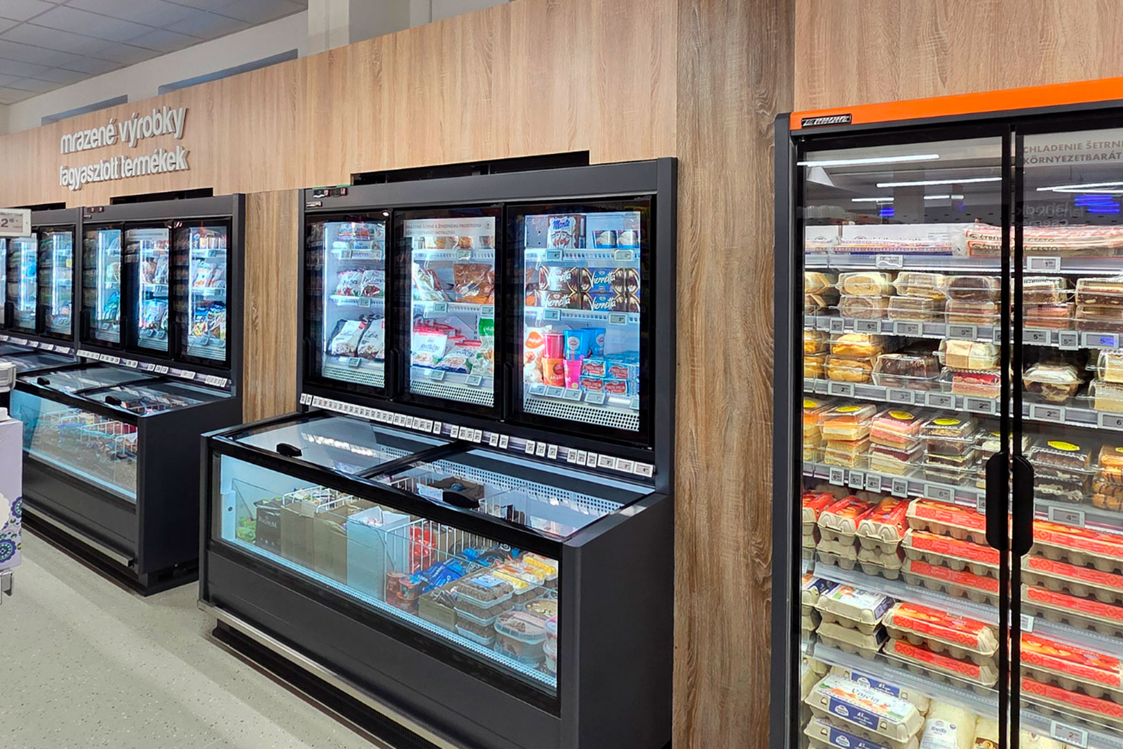 Frozen foods units Аlaska combi 2 AHV 110 LT D/C 227-DLA, convenience store Coop, Slovakia Frozen foods units Аlaska combi 2 AHV 110 LT D/C 227-DLA, convenience store Coop, Slovakia