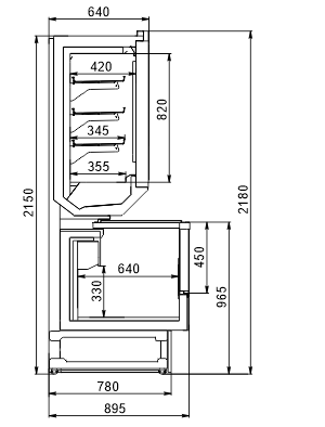 Urządzenia do żywności mrożonej Alaska combi 2 FG AHV 090 LT D/C 218-D-SLA 