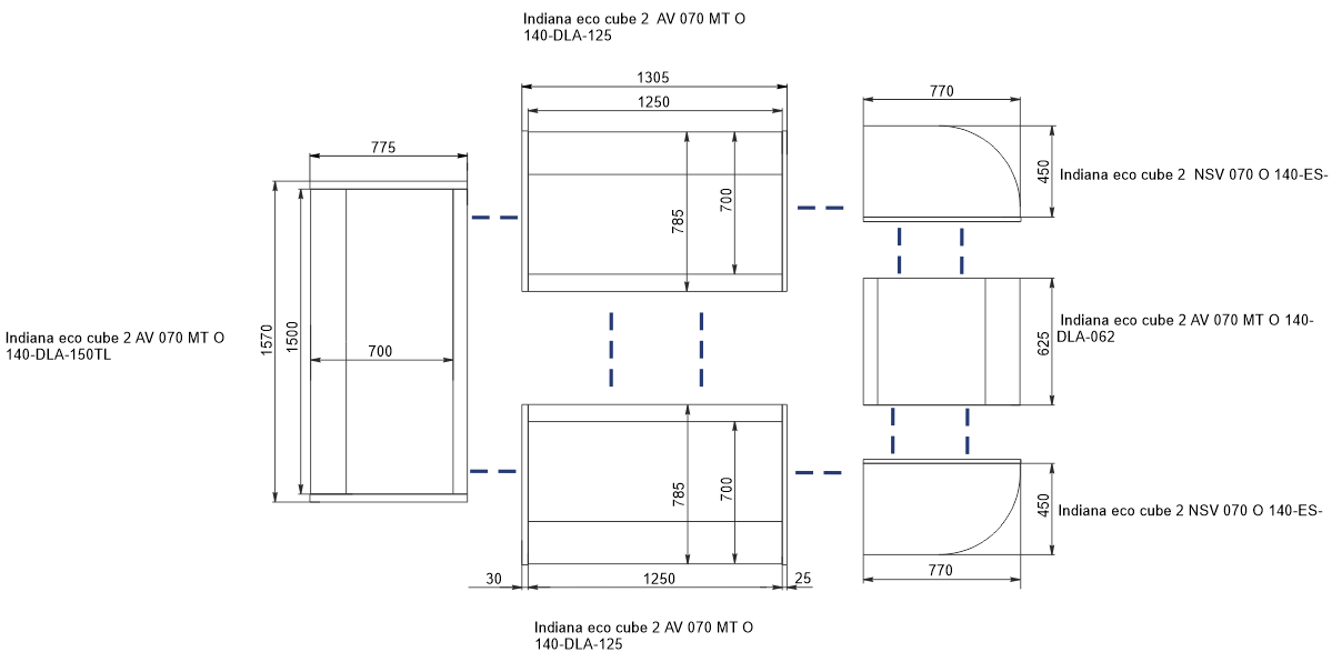 Indiana eco cube 2 ASV 070 MT O A