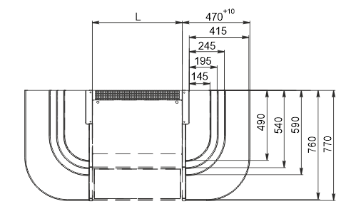 Semi-vertical cabinets Indiana eco cube 2 ASV 070 MT O A