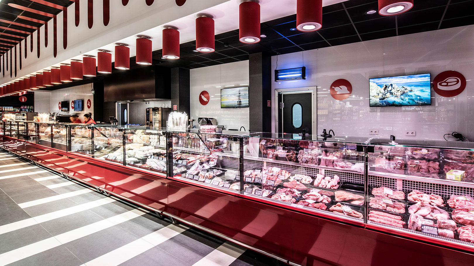 Lady chłodnicze Missouri MC 120 deli PS 130-DBM, Missouri MC 120 sushi/pizza PS 130-DBM, supermarket Bogat-Beden, Bułgaria Lady chłodnicze Missouri MC 120 deli PS 130-DBM, Missouri MC 120 sushi/pizza PS 130-DBM, supermarket Bogat-Beden, Bułgaria