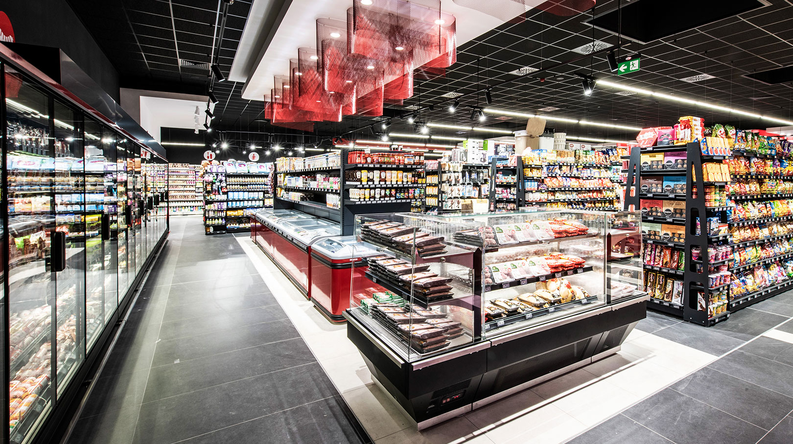 Lada promocyjna Virginia AC 103 deli self 128-DLA, regały chłodnicze Indiana MV 090 MT D 205, supermarket Bogat-Beden, Bułgaria Lada promocyjna Virginia AC 103 deli self 128-DLA, regały chłodnicze Indiana MV 090 MT D 205, supermarket Bogat-Beden, Bułgaria