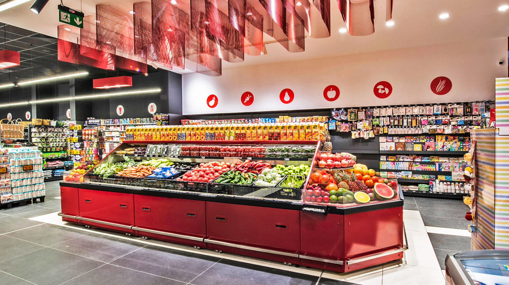 Specialized cabinets for fruit and vegetable sales Missouri VF MC 110 VF self 140-DBM, Bogat-Beden supermarket, Bulgaria Specialized cabinets for fruit and vegetable sales Missouri VF MC 110 VF self 140-DBM, Bogat-Beden supermarket, Bulgaria