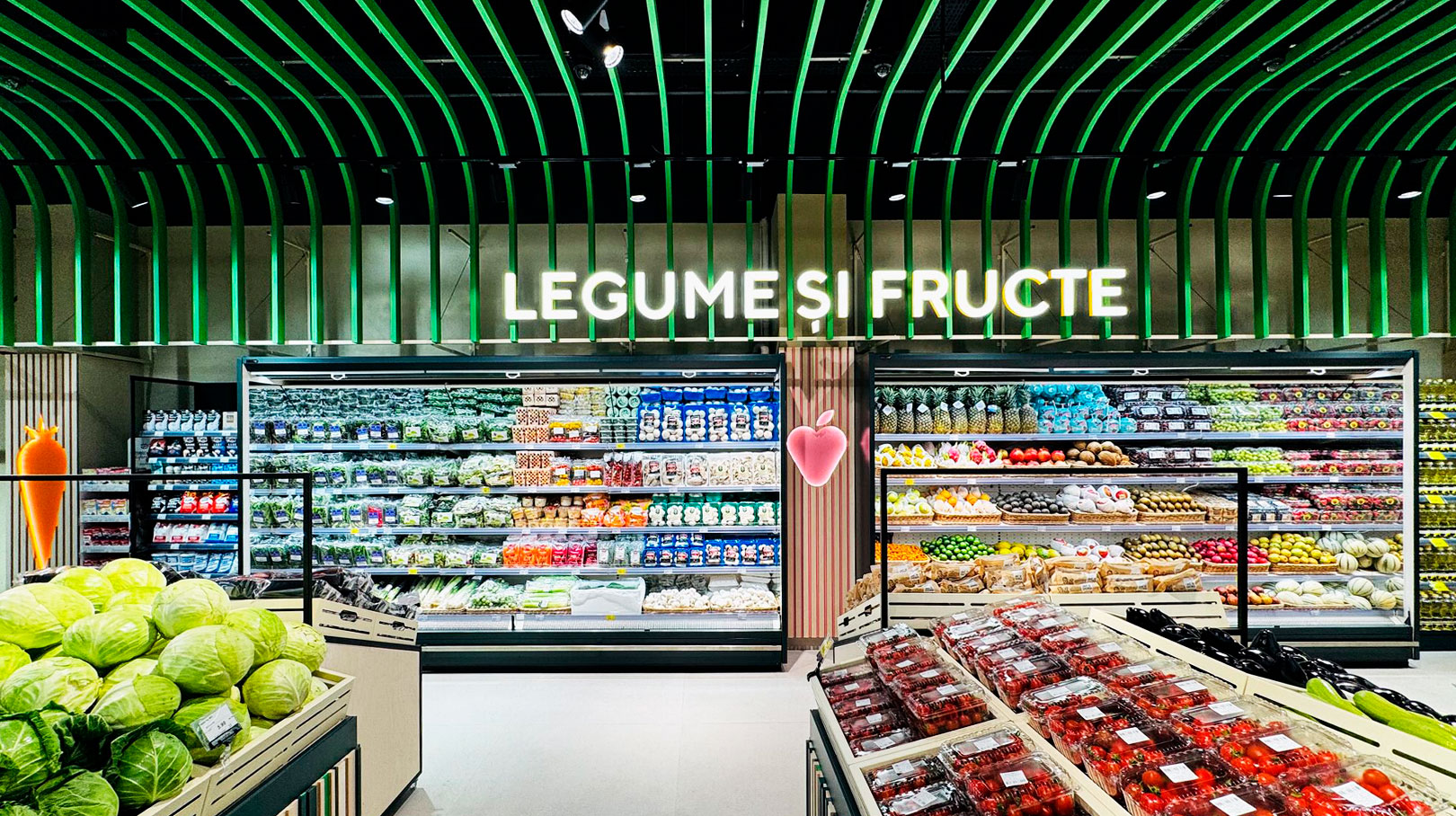 Regały chłodnicze Indiana 2 MV 090 FV O 205-DLM, supermarket Bonus, Mołdawia Regały chłodnicze Indiana 2 MV 090 FV O 205-DLM, supermarket Bonus, Mołdawia