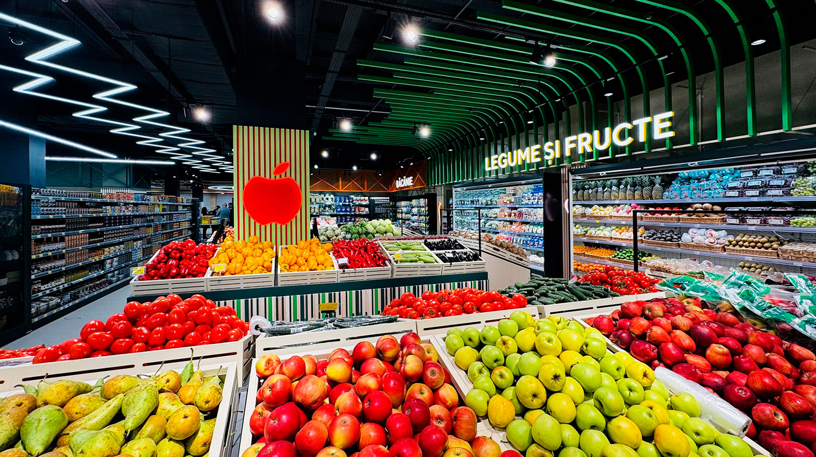 Regały chłodnicze Indiana 2 MV 090 FV O 205-DLM, supermarket Bonus, Mołdawia