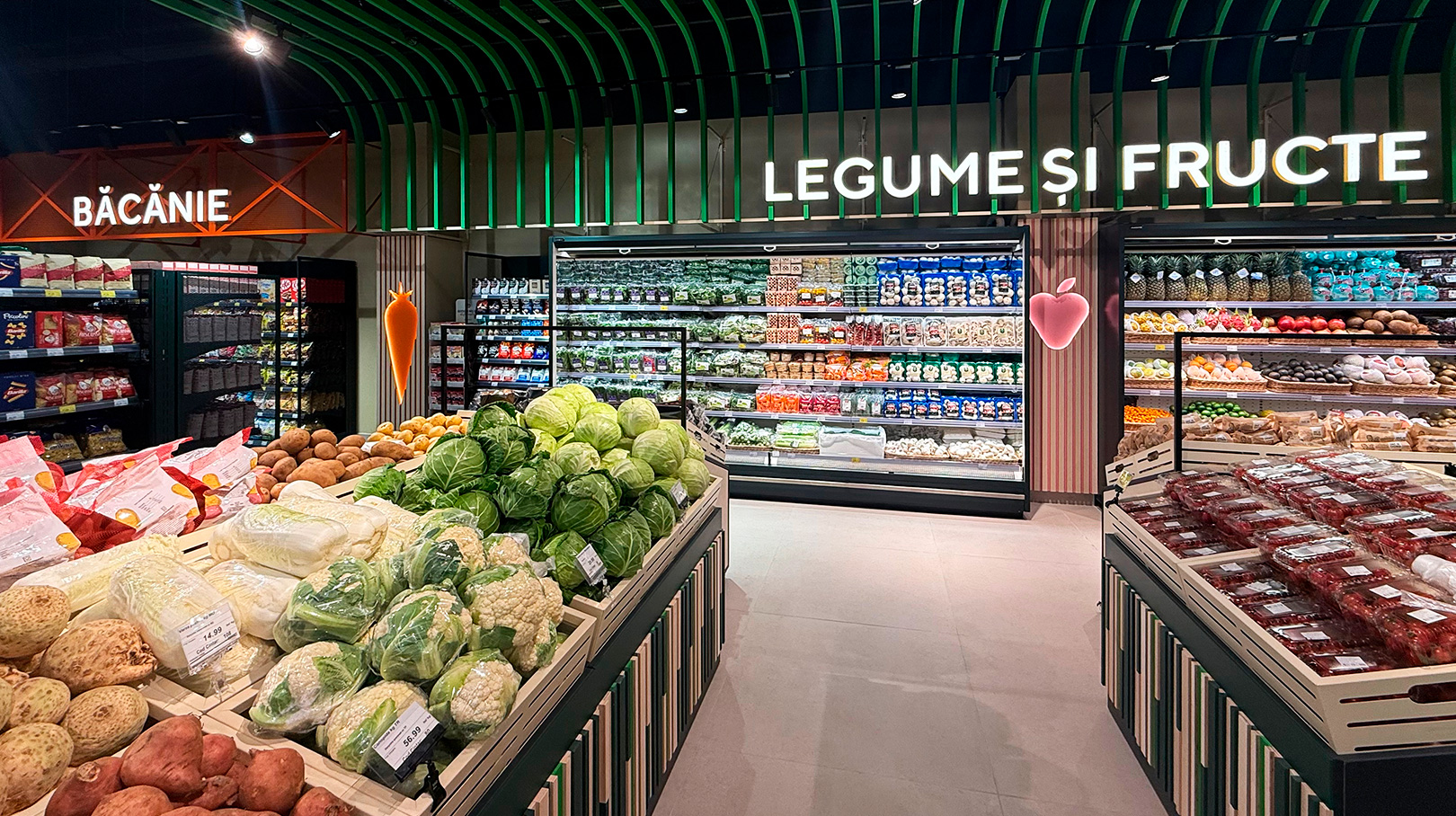 Regały chłodnicze Indiana 3 MV 090 MT O 220-DLM, supermarket Bonus, Mołdawia Regały chłodnicze Indiana 3 MV 090 MT O 220-DLM, supermarket Bonus, Mołdawia