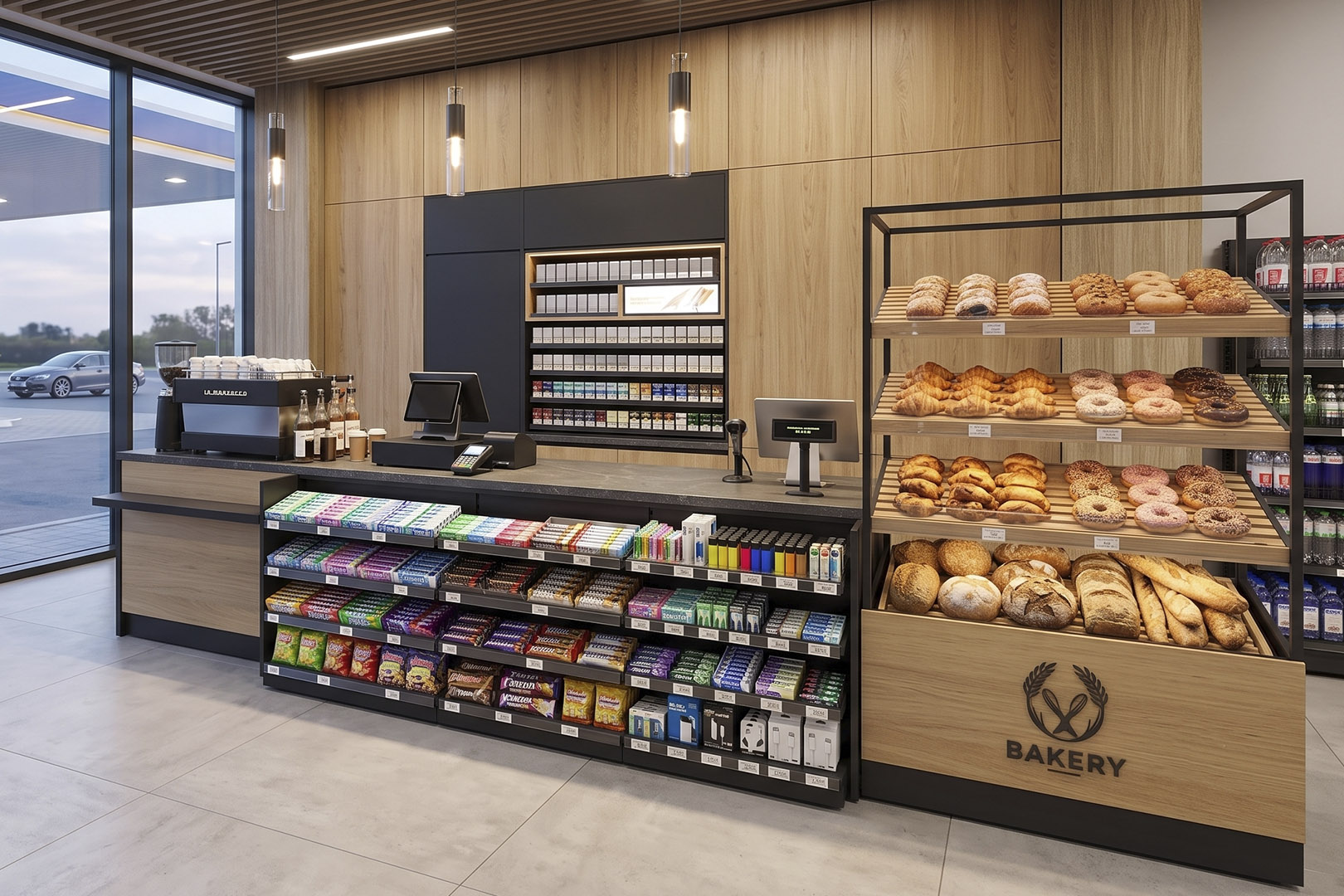 Przyścienny regał bakery Przyścienny regał bakery