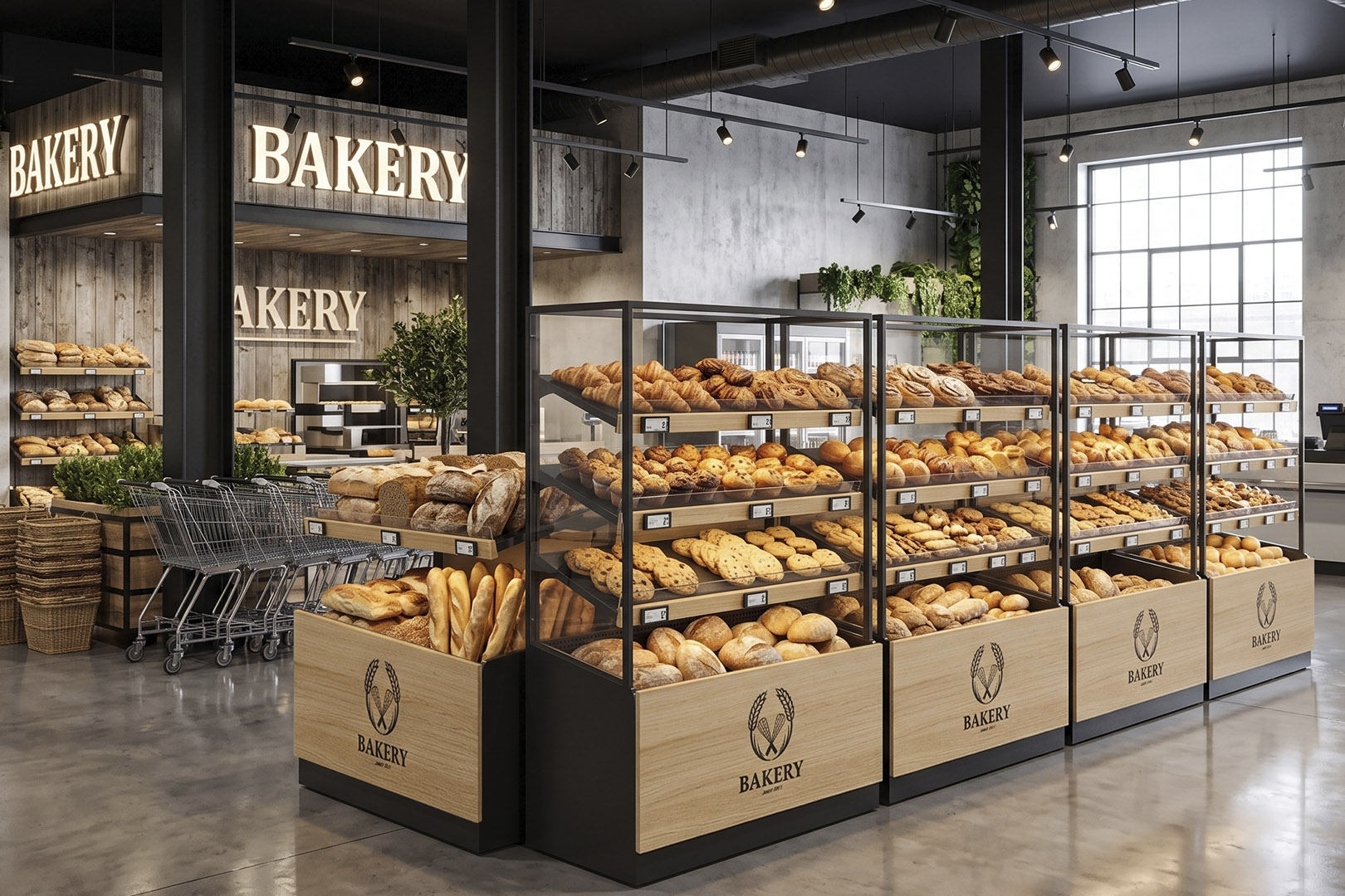 Przyścienny regał bakery Przyścienny regał bakery