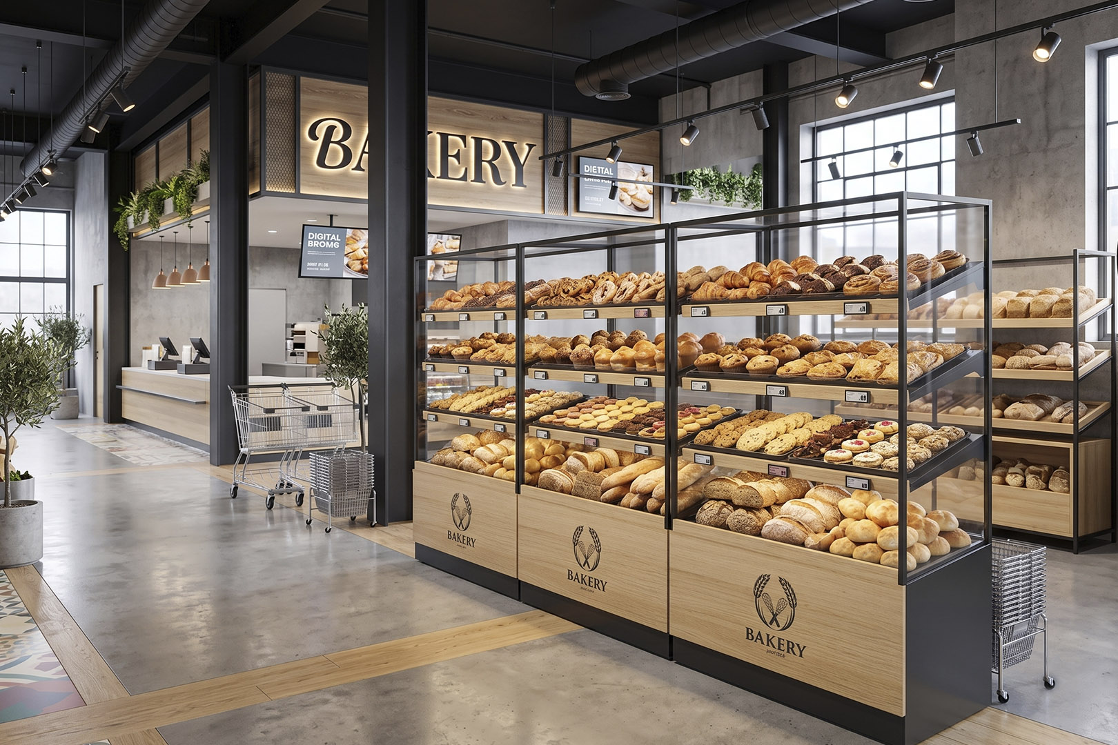 Przyścienny regał bakery Przyścienny regał bakery