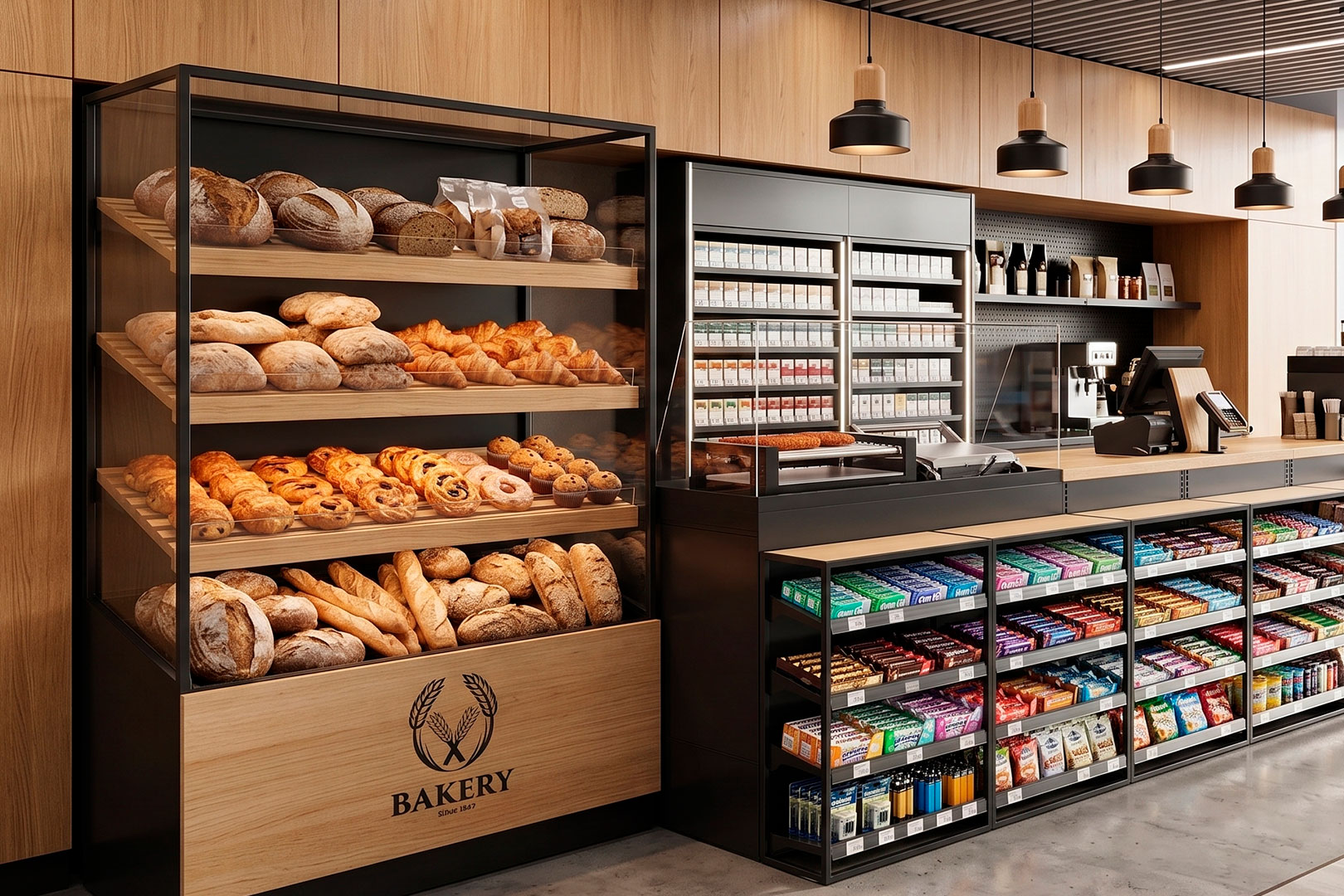 Przyścienny regał bakery Przyścienny regał bakery